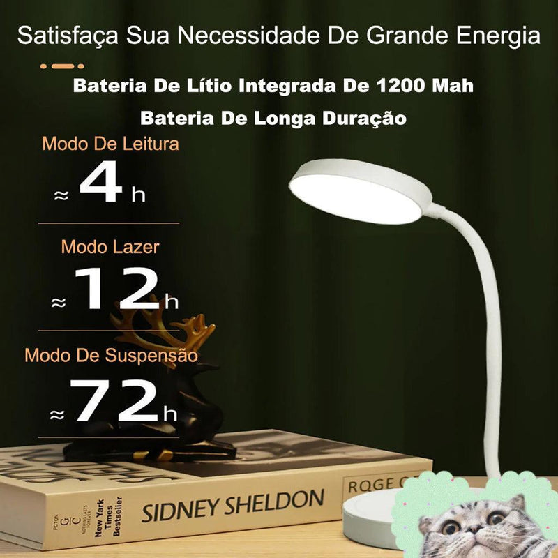 Luminária de Mesa LED Recarregável